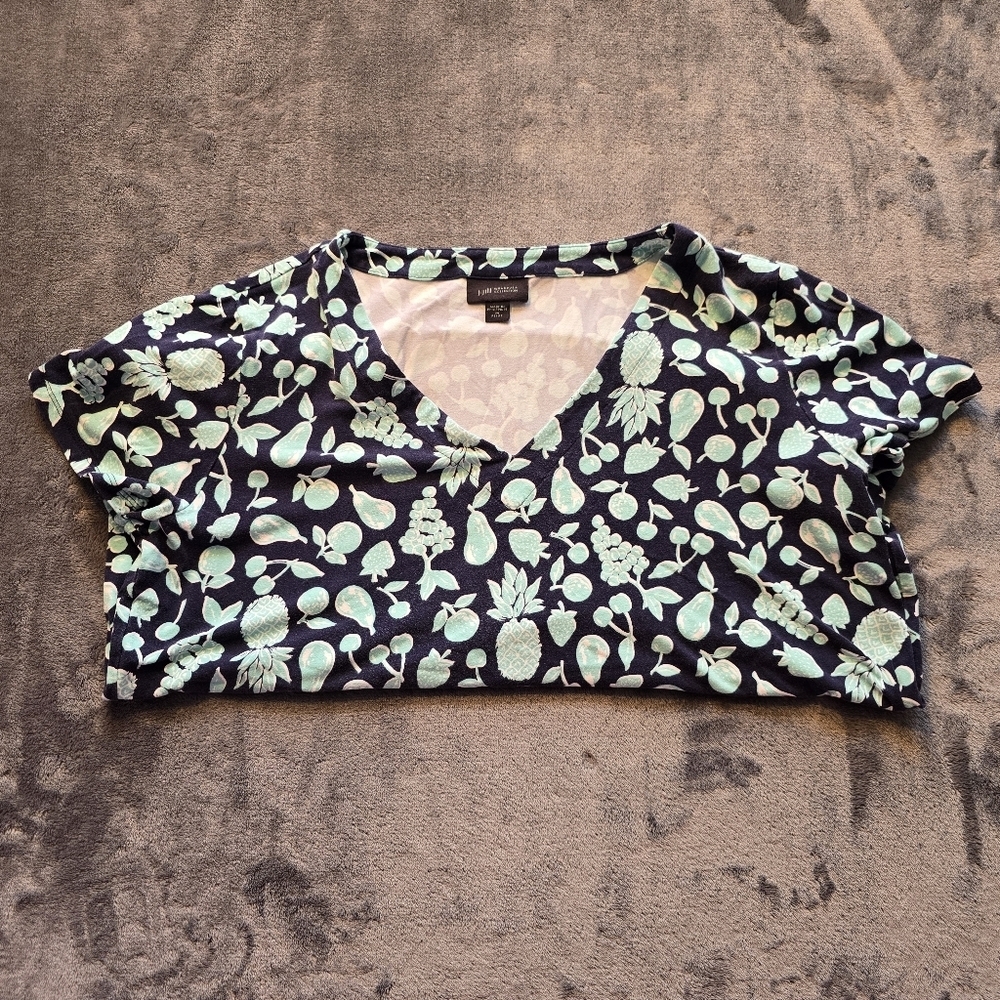 J.Jill Wearever Fruit Tee Shirt Size Medium Petite